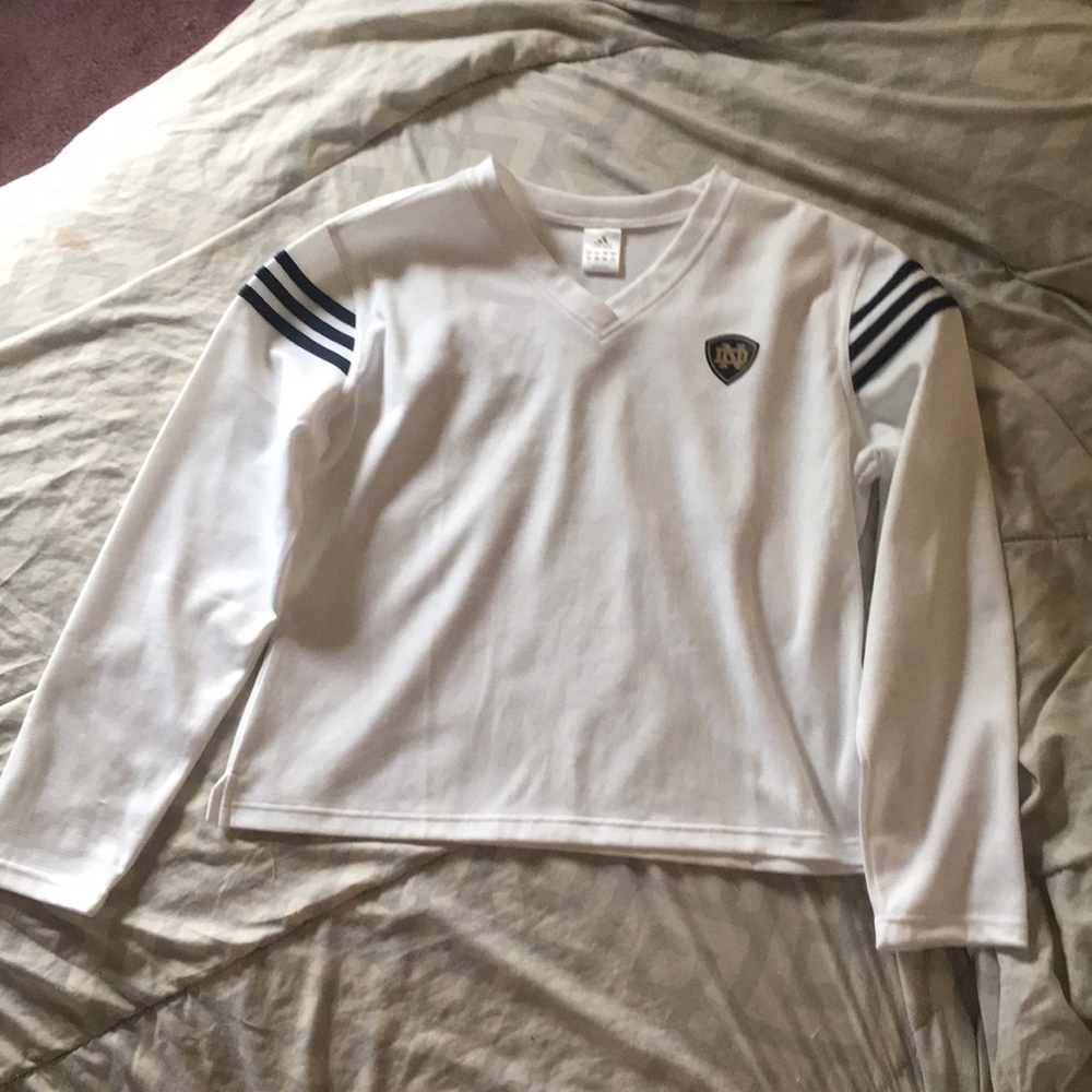 White adidas long sleeve